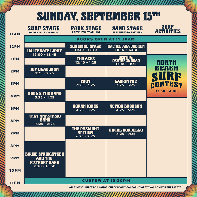 Sea.Hear.Now announces schedule, features 3-hour Springsteen&nbsp;set