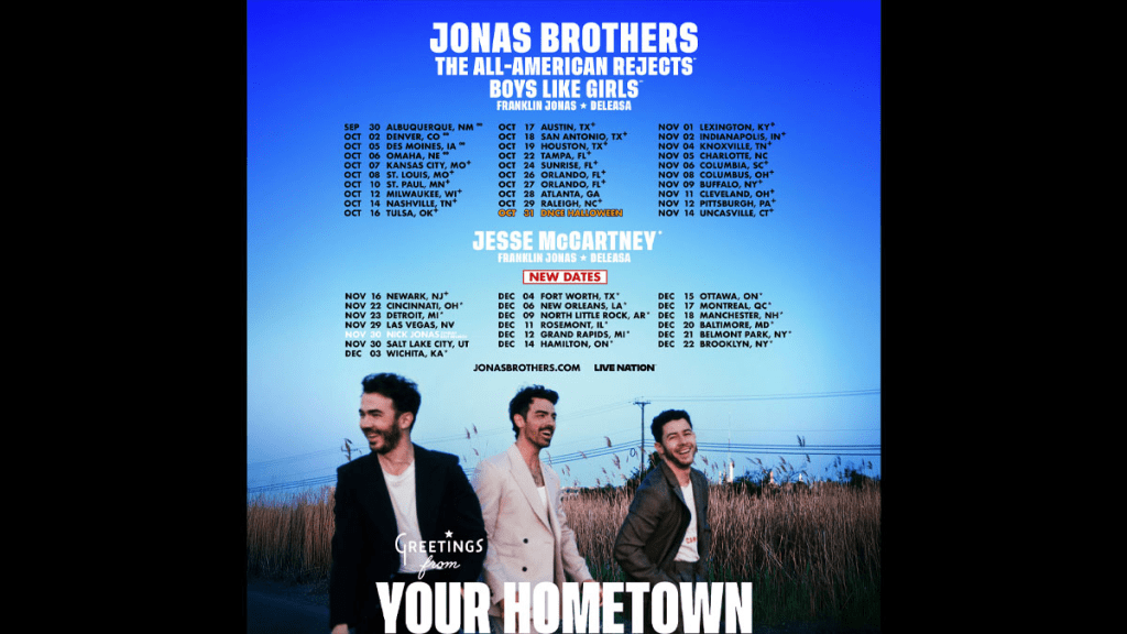 Jonas Brothers to perform two more hometown shows this&nbsp;month