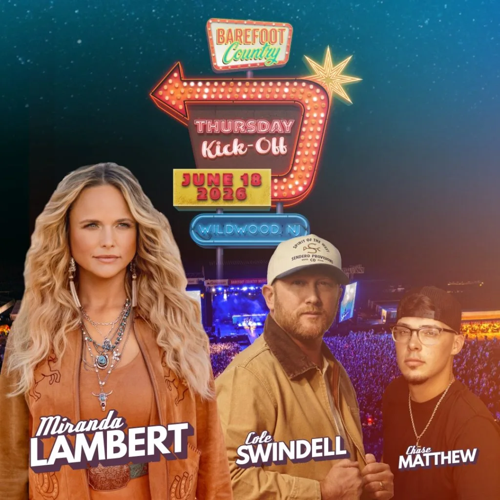 Barefoot Country Music Fest adds fourth headliner and announces Thursday Kick-Off&nbsp;lineup